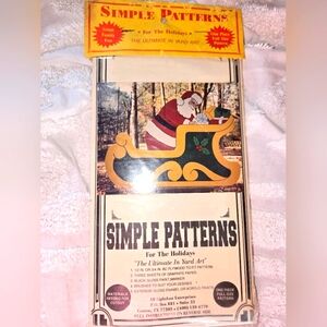 Santa Sleigh Yard Art Pattern Simple Patterns For The Holidays Santa With Sleigh